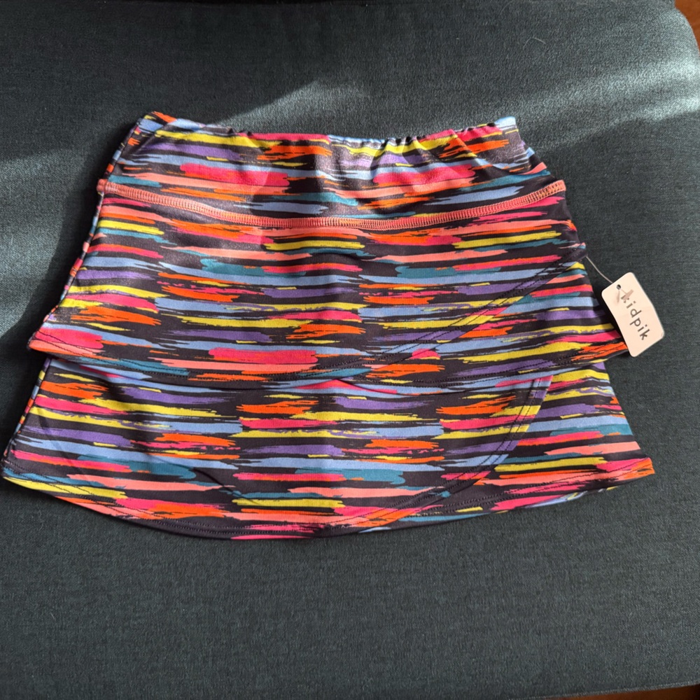 Kidpik Colorful Striped Skort